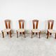 Set of 4 vintage scandinavian dining chairs, 1960s