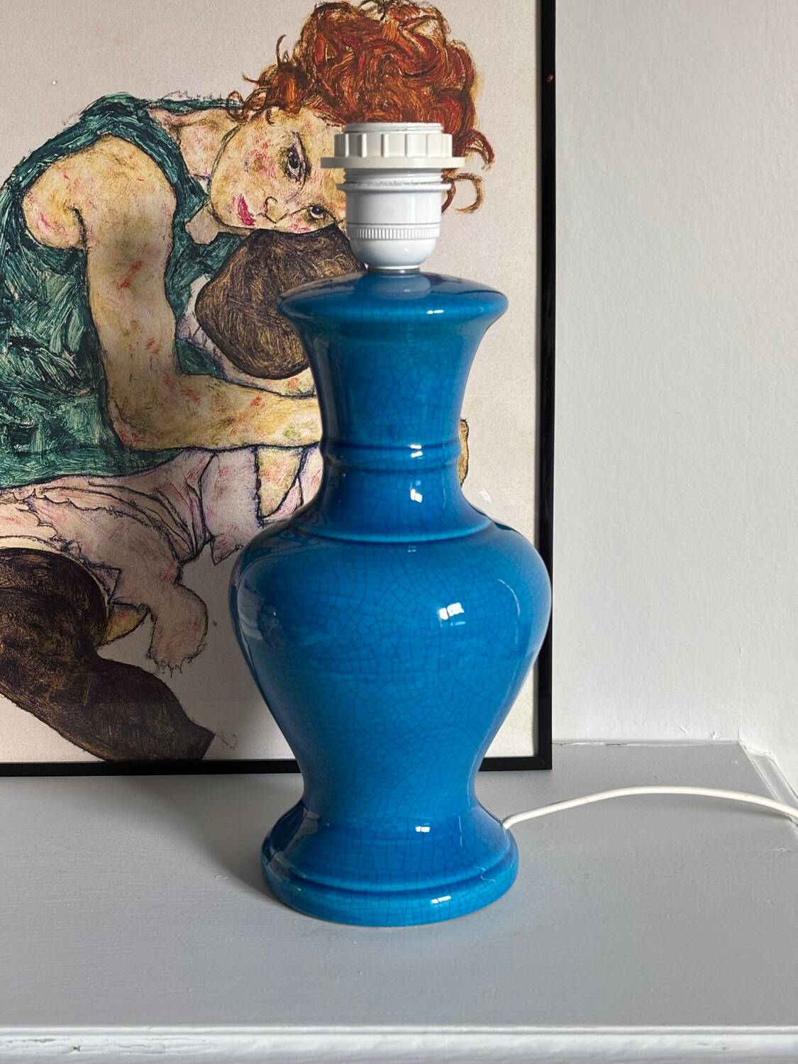 Cracked ceramic lamp