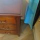 Commode longue–3 tiroirs -style colonial–Teinte acajou