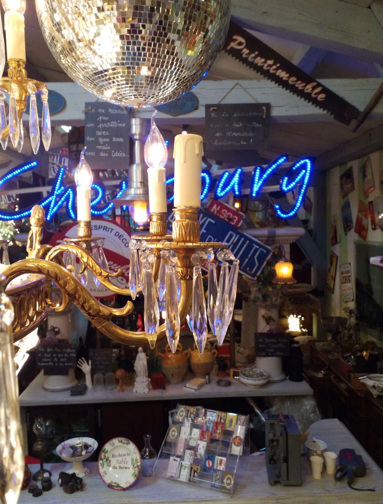 Chandelier with tassels