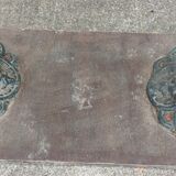 Old bistro table/foot cast iron floral decoration
