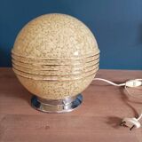 Globe bedside desk lamp glass clichy art deco
