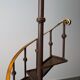 French Floor Lamp with Spiral Staircase, iron and brass, Mid-Century