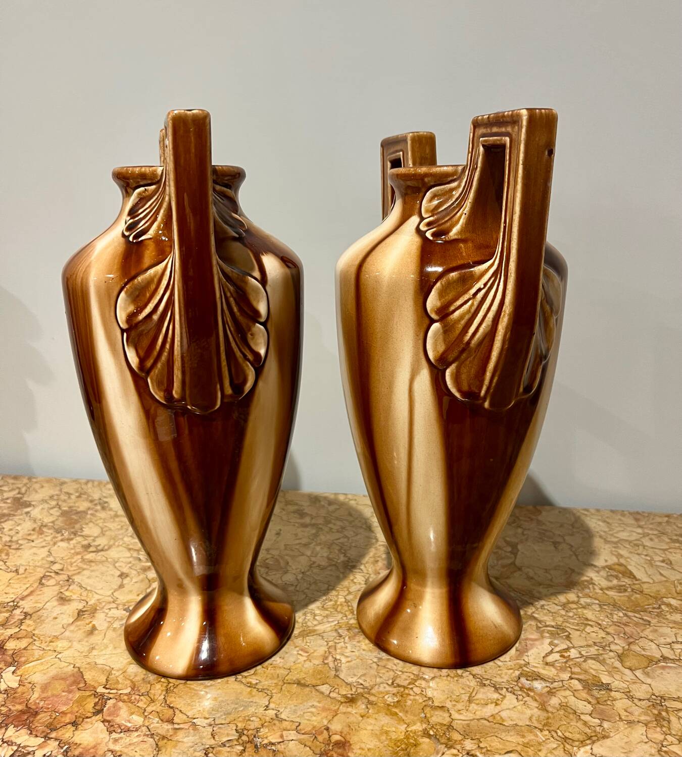 Pair of louis gueulle vases