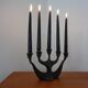 Brutalist Bronze Candleholder by Michael Harjes, 1960s