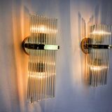 Pair of wall lights from Sciolari for Lightolier, Italy, 1970