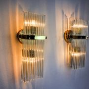Paire d'appliques de la maison Sciolari pour Lightolier, Italie 1970