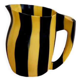 Striped pitcher from the 50s