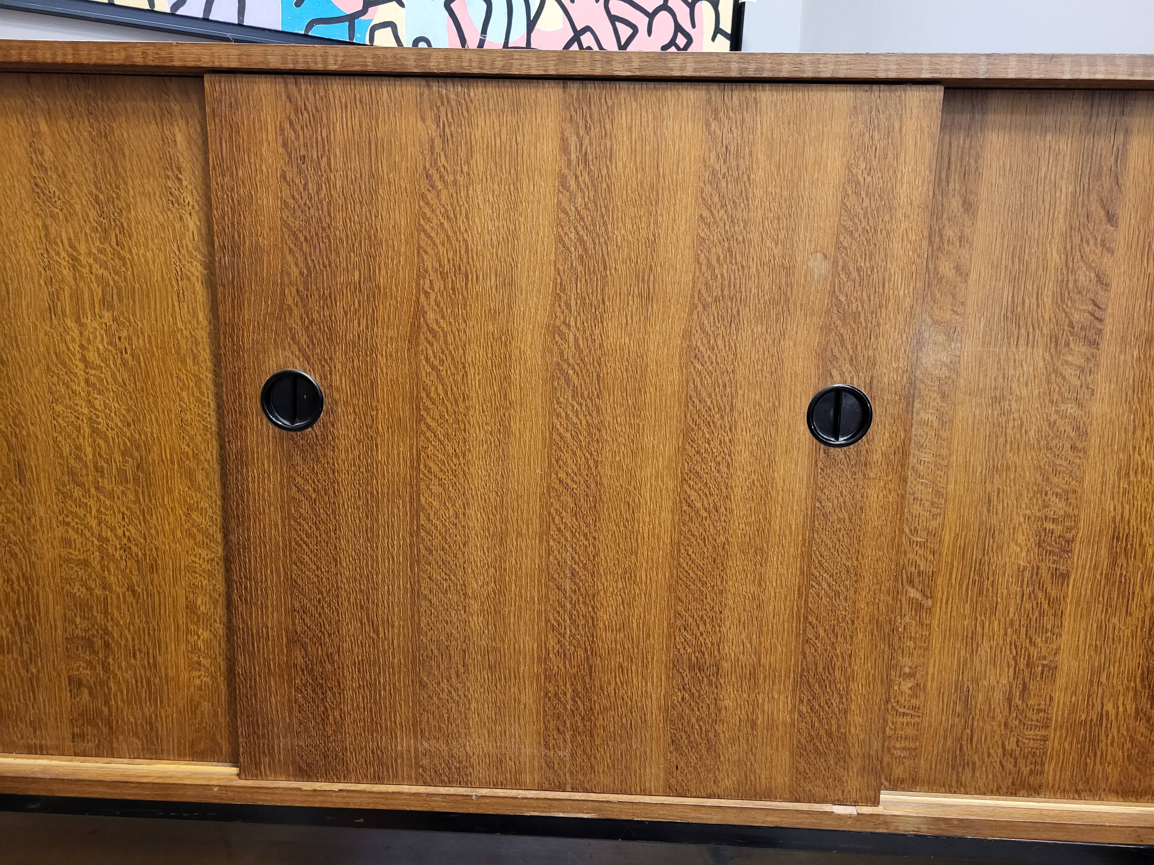 Gabinete, large apparador, madera de tea, Scandinavian design, 50's