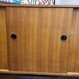 Gabinete, large apparador, madera de tea, Scandinavian design, 50's