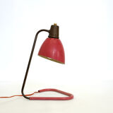 Robert Caillat, red and gold lamp from the years 1950