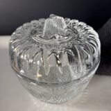 Vintage pressed glass candy box