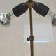 Imposing pair of lamps in Burgundy stone and brass art deco period