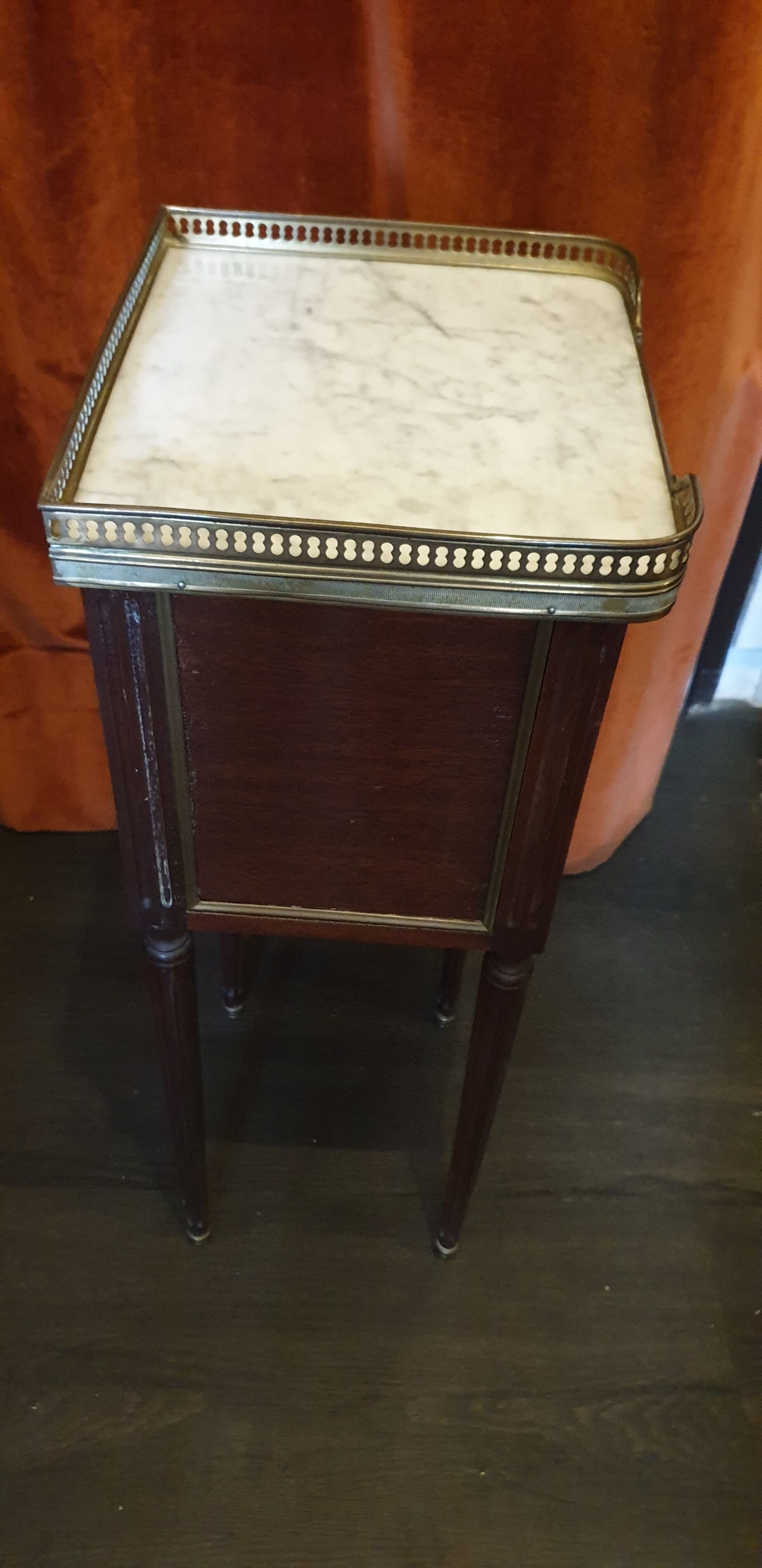 Mahogany bedside Louis XVI