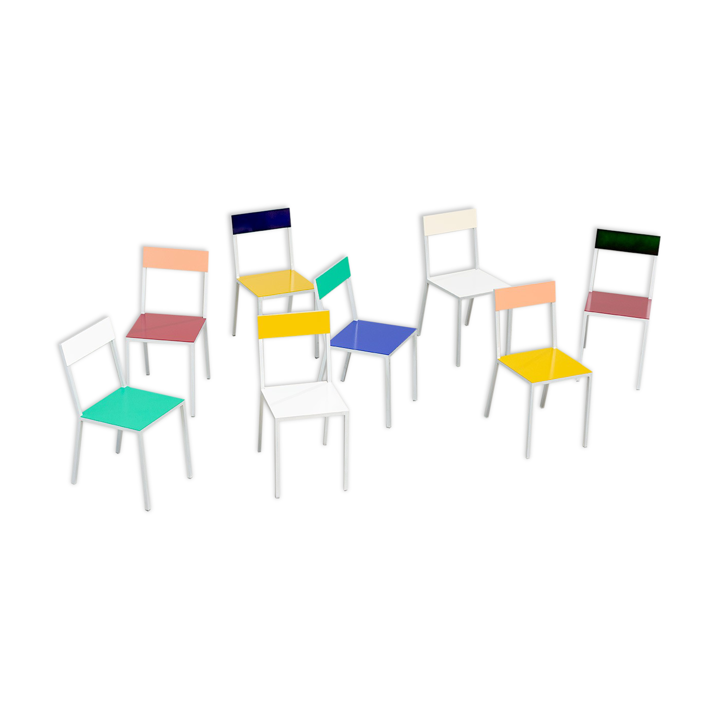 Set of eight chairs Muller Van Severen Valerie Objects
