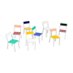 Ensemble de huit chaises Muller Van Severen Valerie Objects