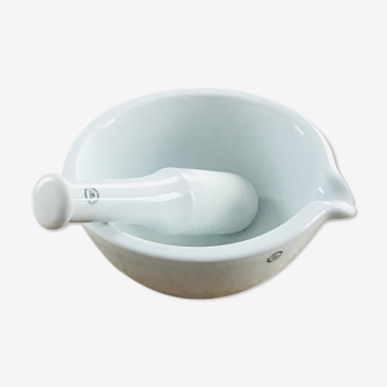 Porcelain mortar and pestle Pharmacy number 10