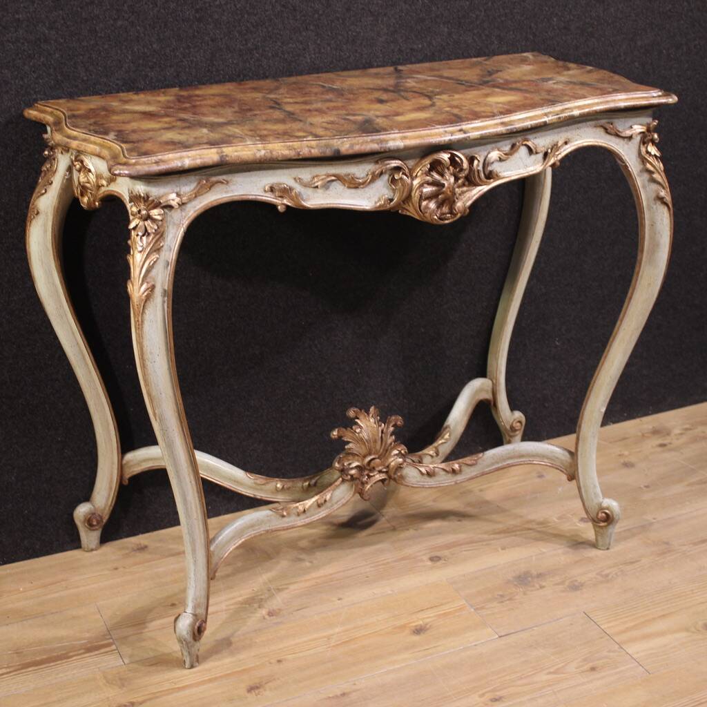 French lacquered console in Louis XV style