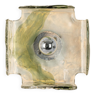 Glass wall lamp designed by Carlo Nason for Kalmar, 1960s.