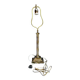 Pied de lampe ancien en laiton patiné – colonne cannelée – H 60 cm
