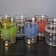 Suite de 6 verres granités