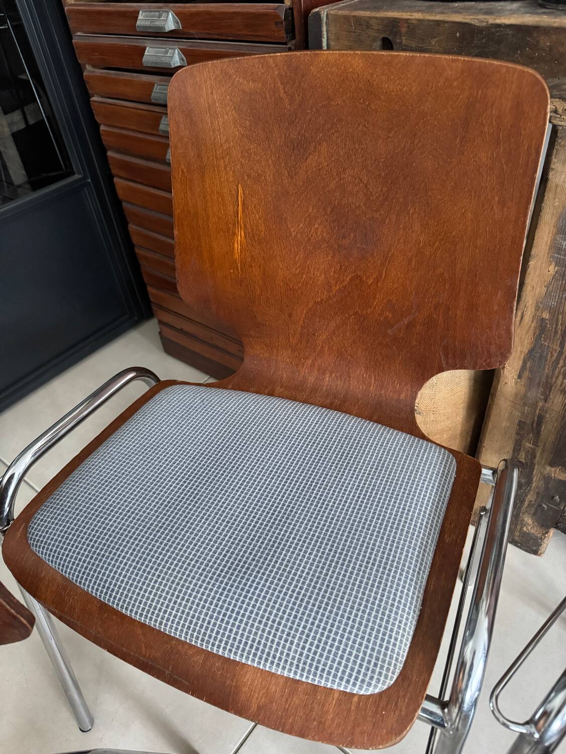 Lot de 4 chaises Pagholz vintage