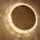 Vintage illuminated crystal brass mirror, 1960s