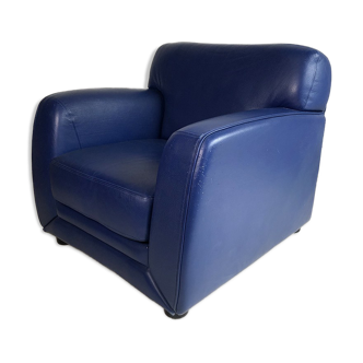 80's Steiner chair in blue leather