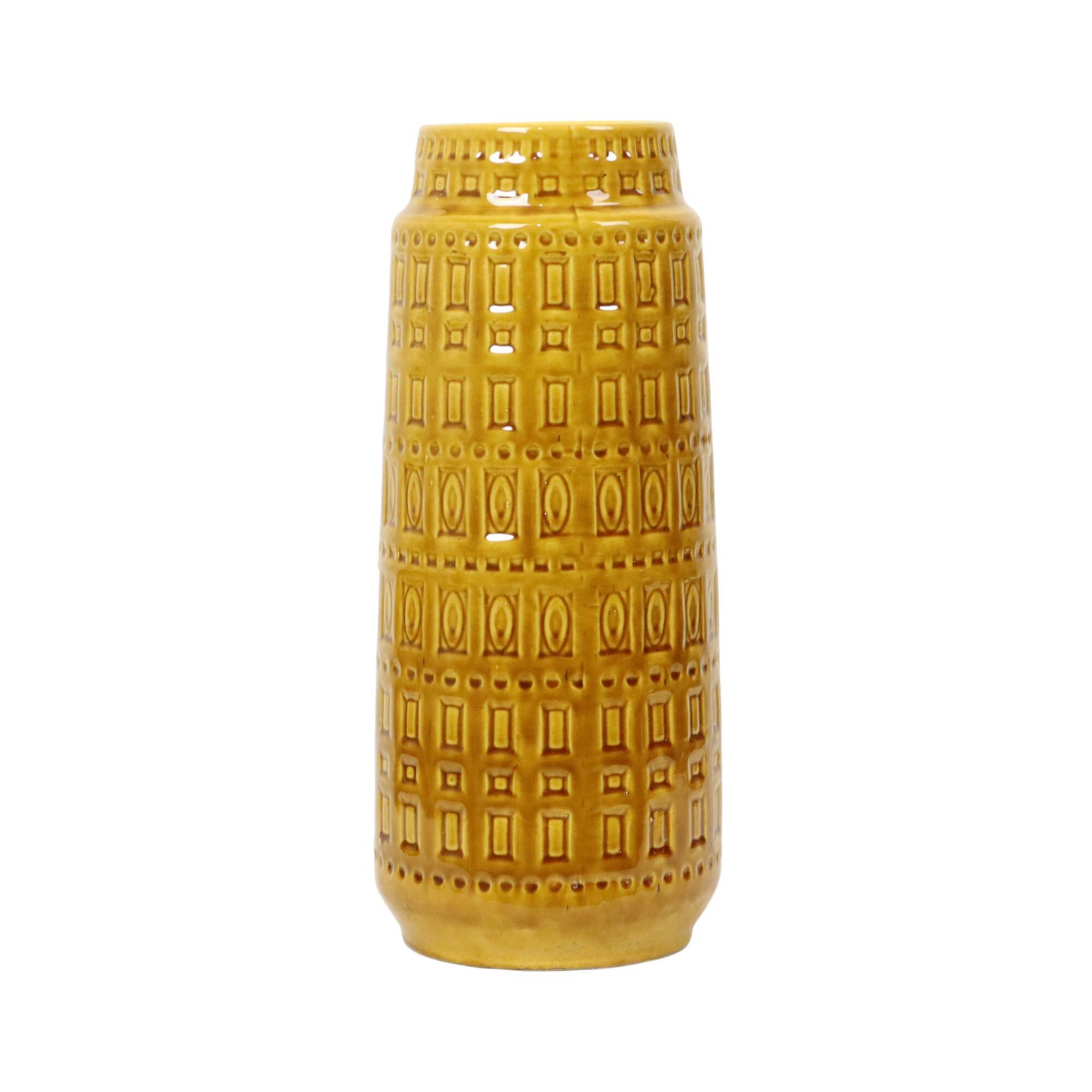 Vintage Scheurich Inka Vase West Germany Ceramics 260-40