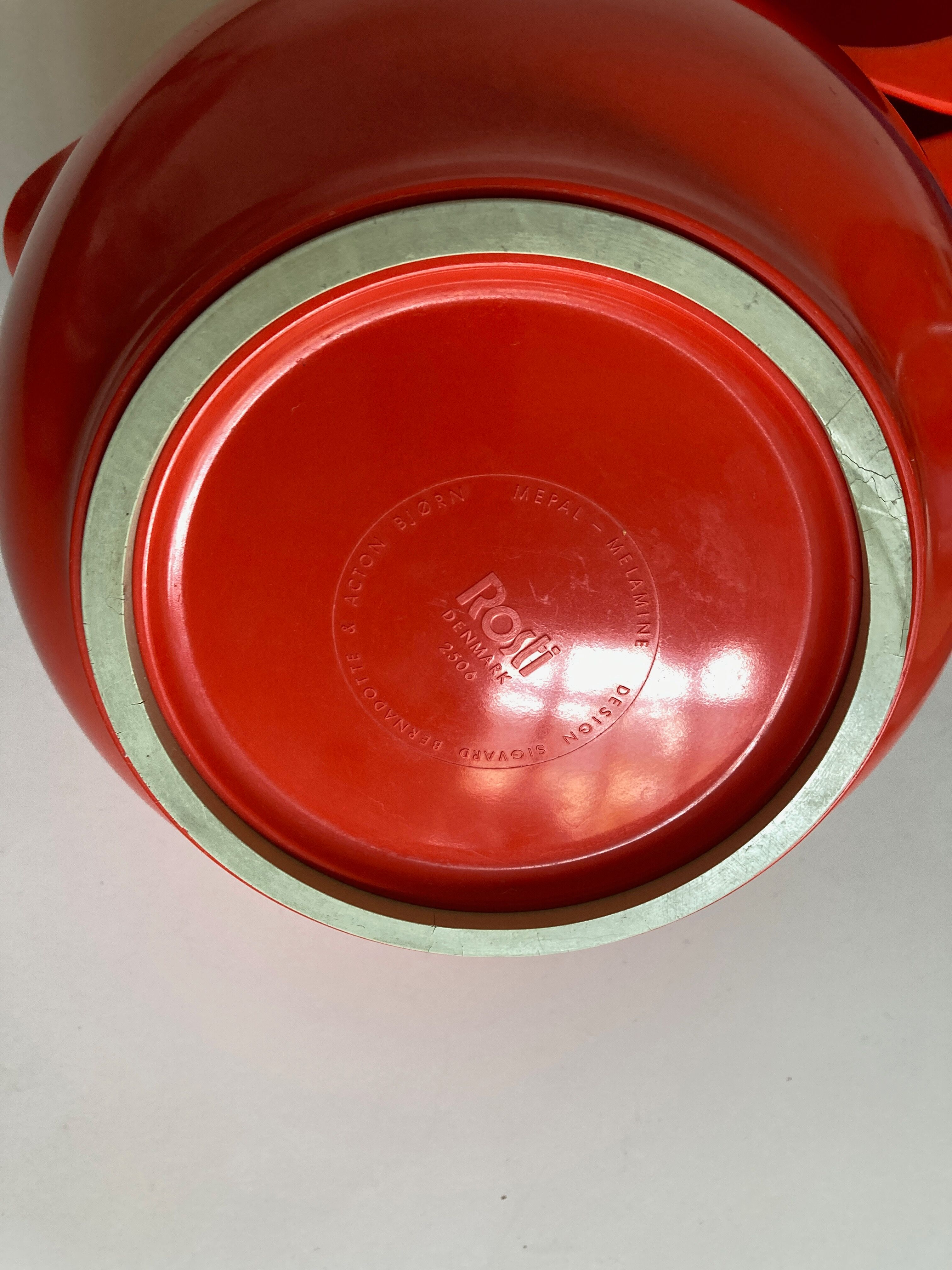 Set of 3 pull-out salad bowls Rosti Denmark Scandinavian design 1970
