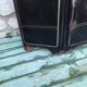 Art-deco sheet metal firewall screen