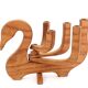 Folding wooden candle holder in the shape of a bird, 70s