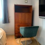 SwissTeak solid teak secretary from the 60s