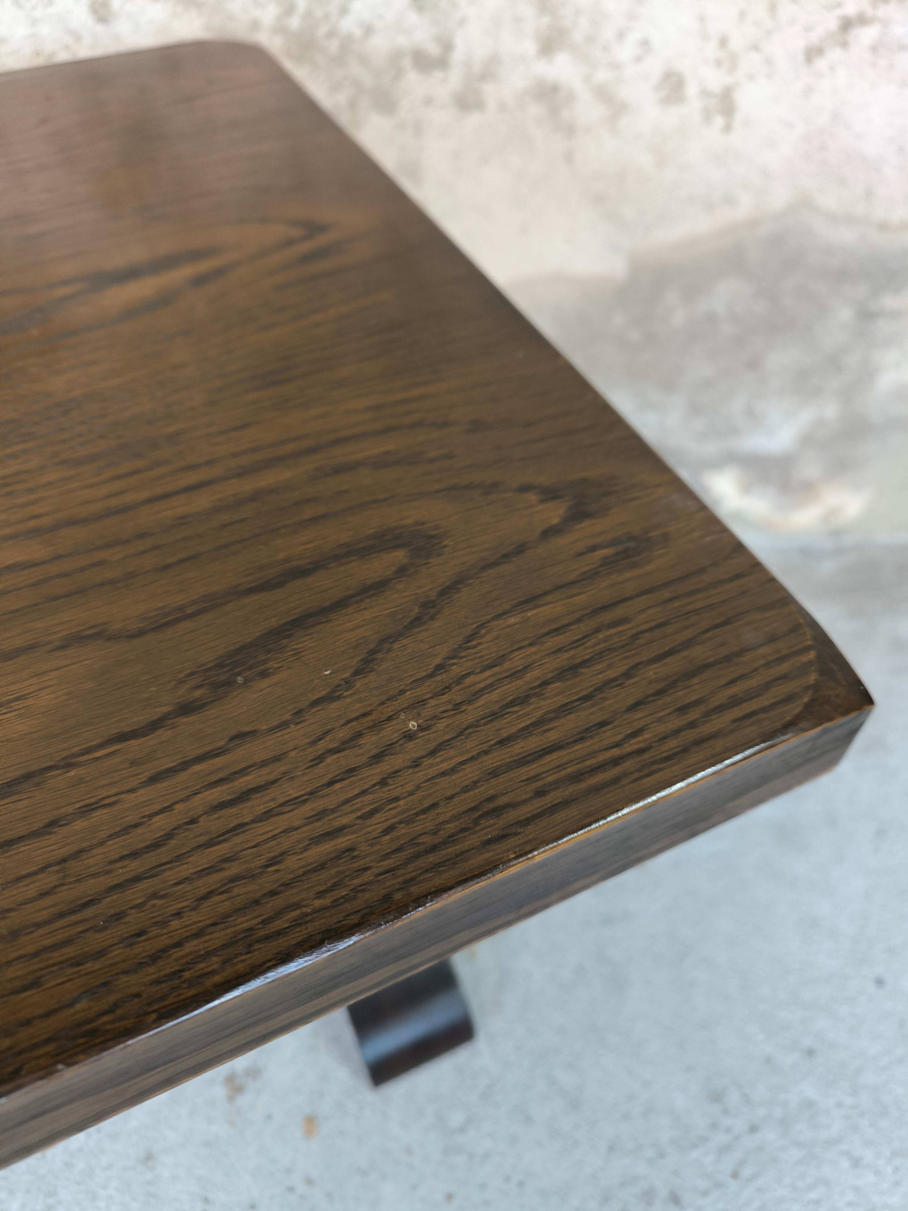 Vintage coffee table with turned wood legs