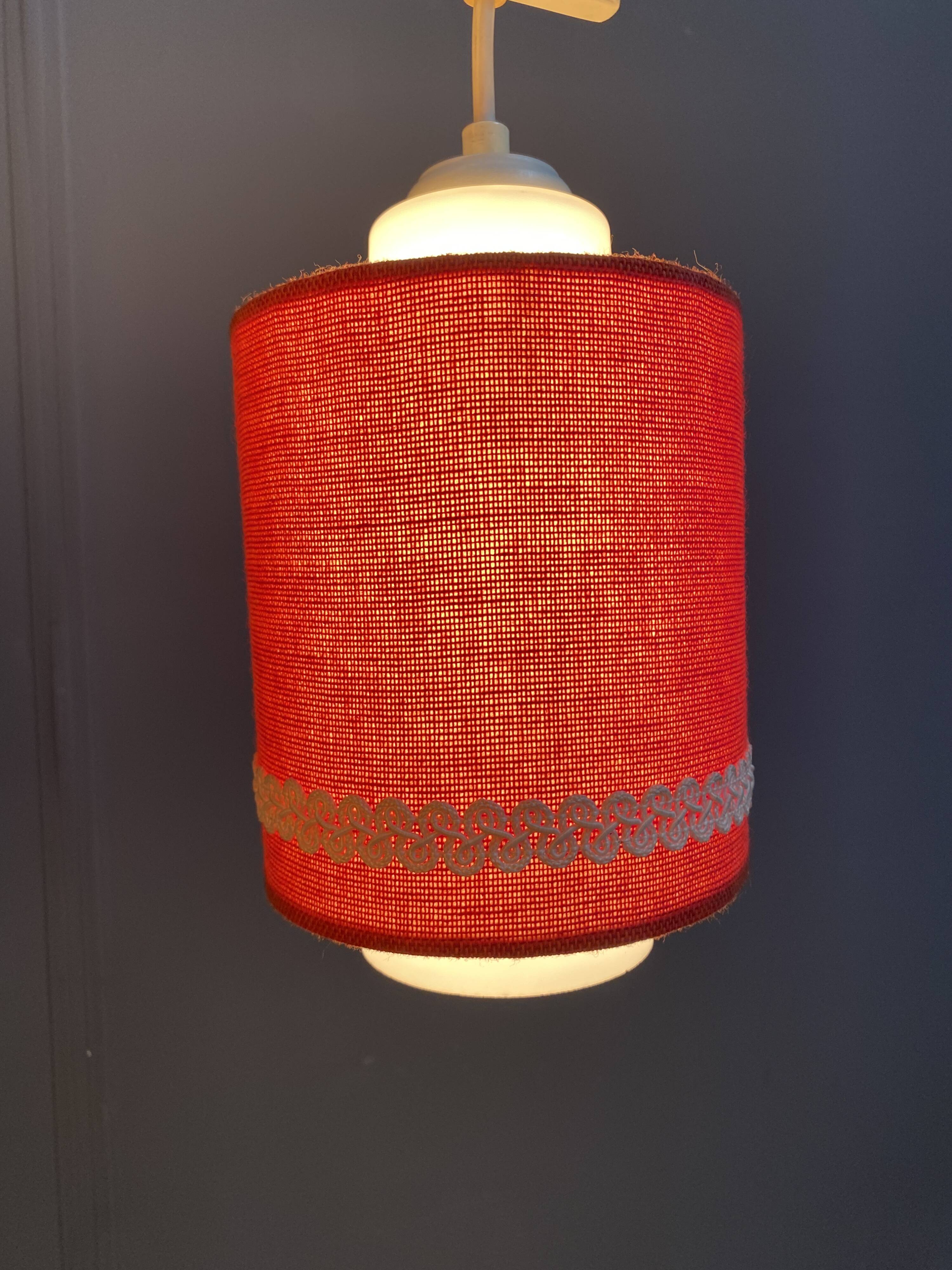 Pendant lamp 3 colorful shades 1960s