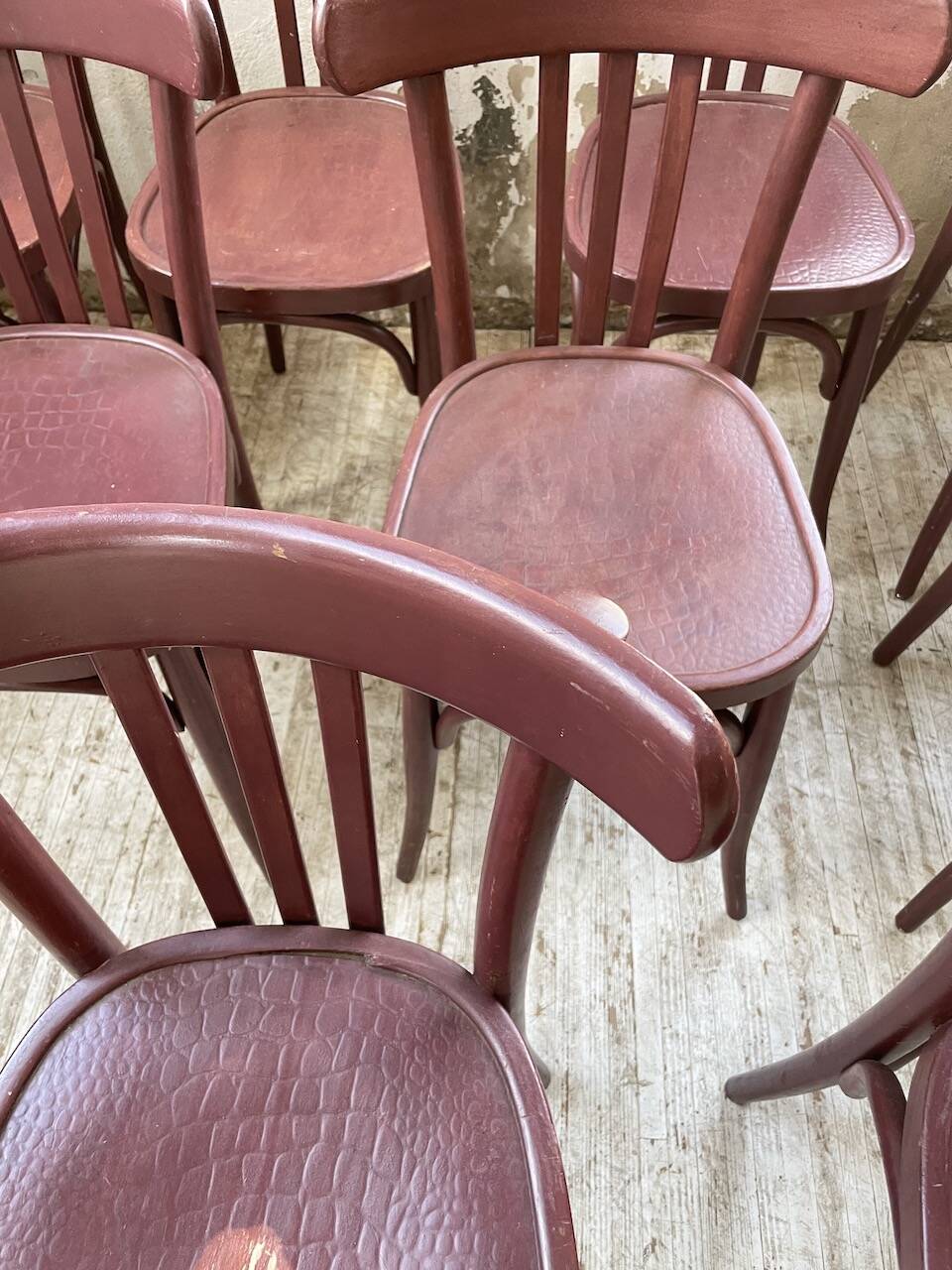 Set of 13 Japy bistro chairs, 1940