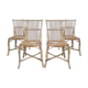 Lot de 4 chaises rotin