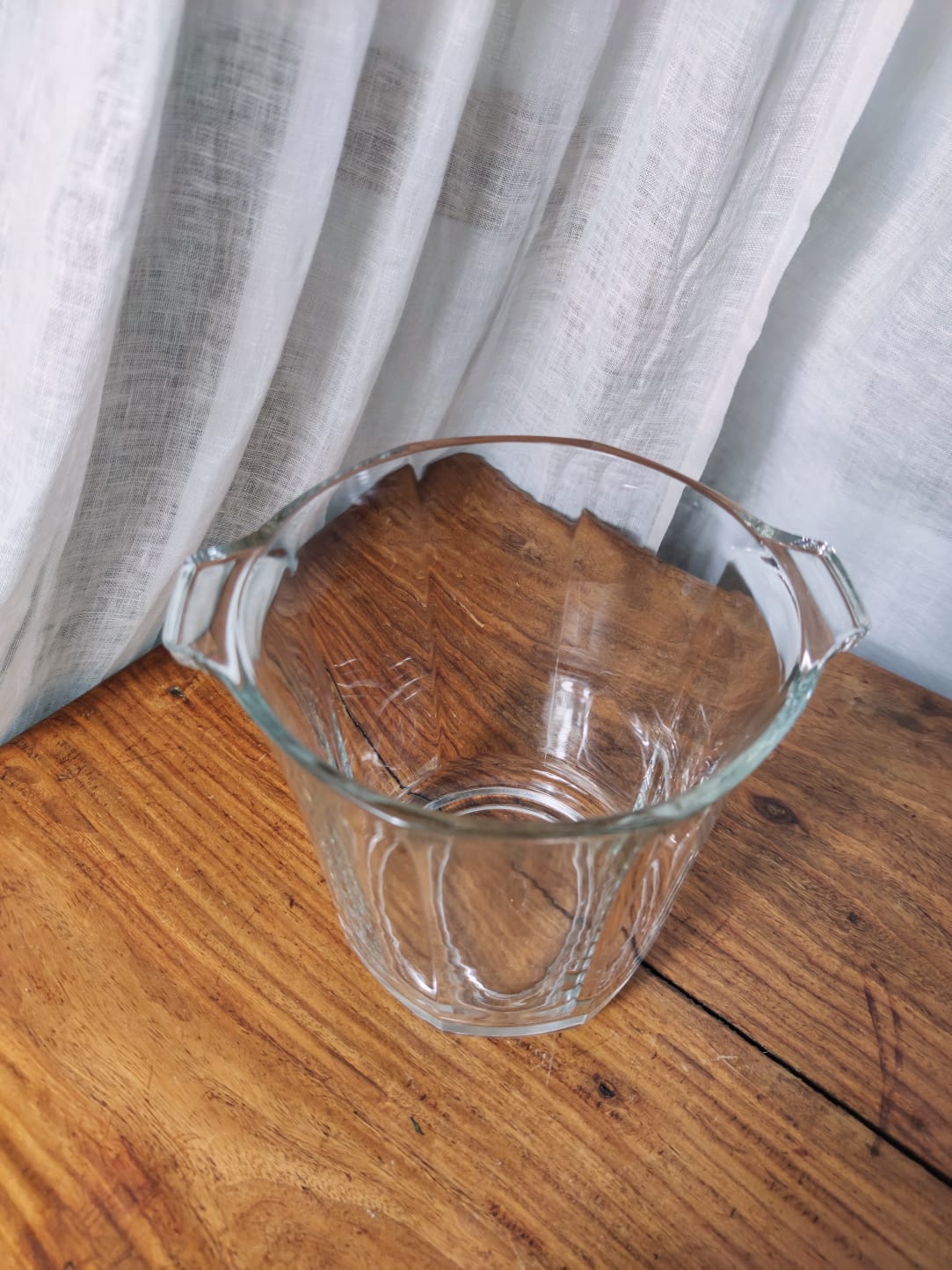 Glass champagne bucket