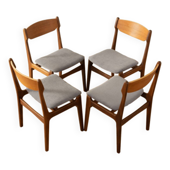 Suite de 4 chaises de salle à manger, années 1960