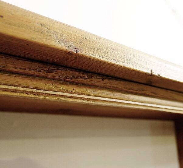 Brutalist shelf in solid wood - 1950s