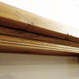 Brutalist shelf in solid wood - 1950s