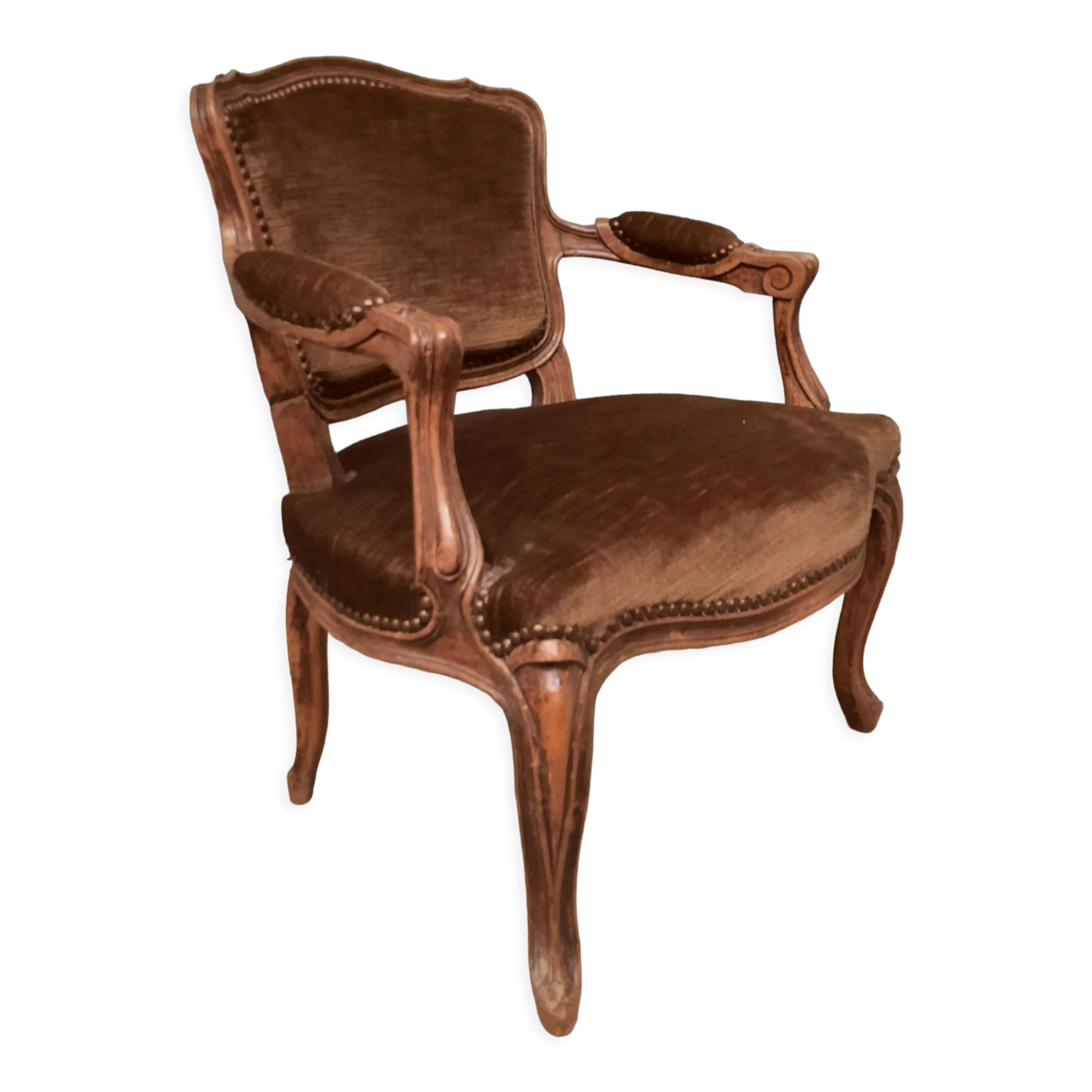 Louis XV style convertible armchair