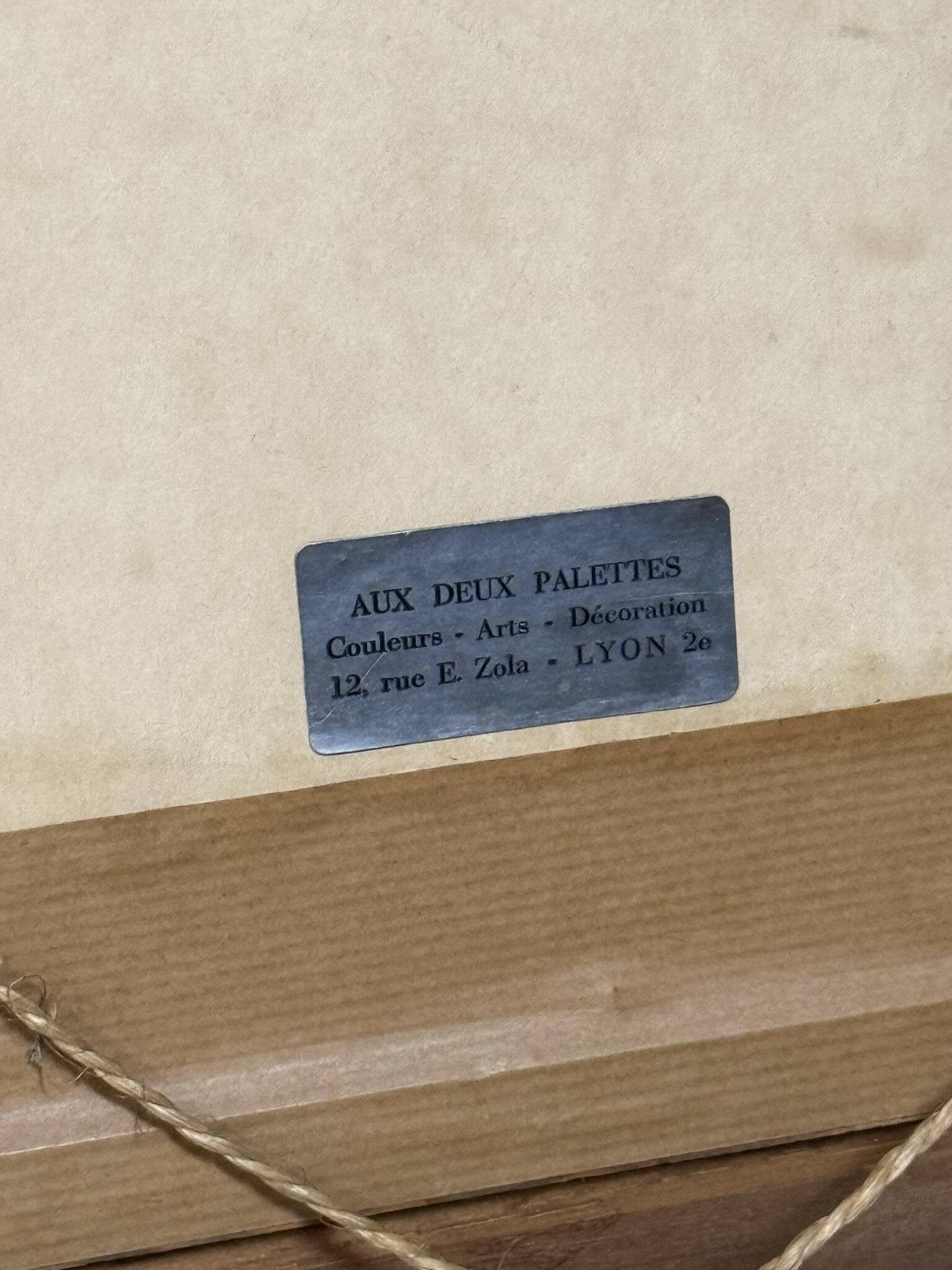 Guillermin M.: oil on panel rural landscape