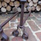 Pair of cast iron fire dogs