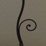 Lamp base and its wrought iron shade