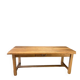 Restored antique farmhouse table in solid elm
