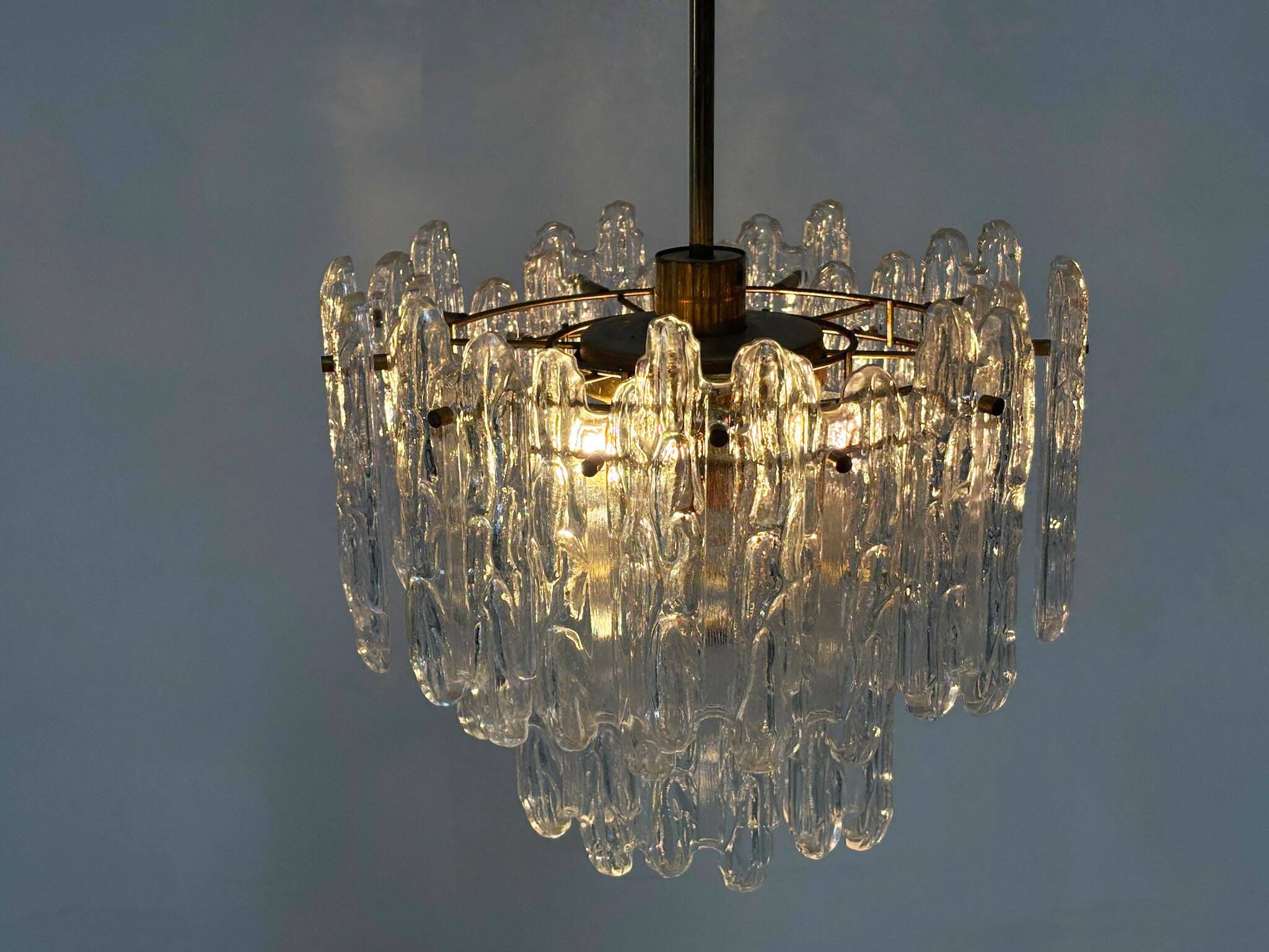 Chandelier en verre Kinkeldey