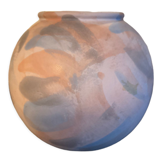 Vase boule vintage en céramique W.Germany