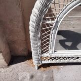 Rattan mirror