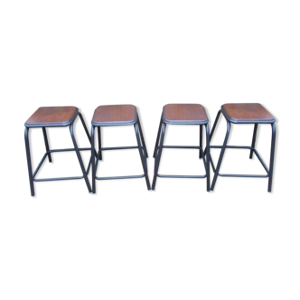 Set of 4 stools of workshop